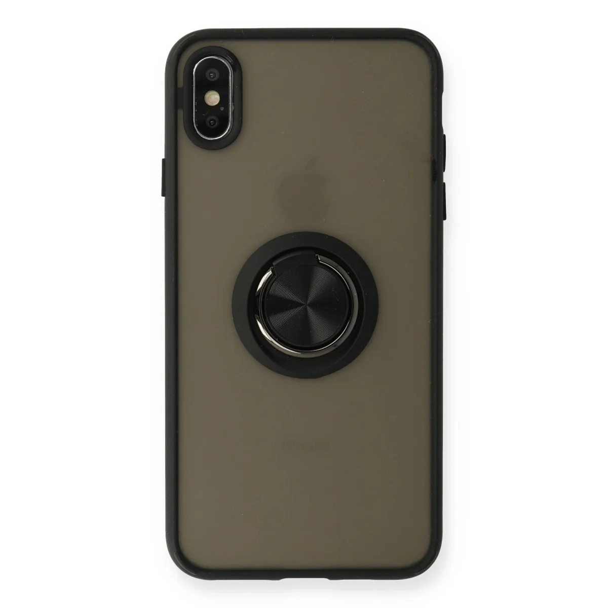 Northcity iPhone XS Max Montreal Silikon Kılıf - Çizilmeye Karşı Korumalı, Parmak İzi Bırakmayan Siyah Kılıf