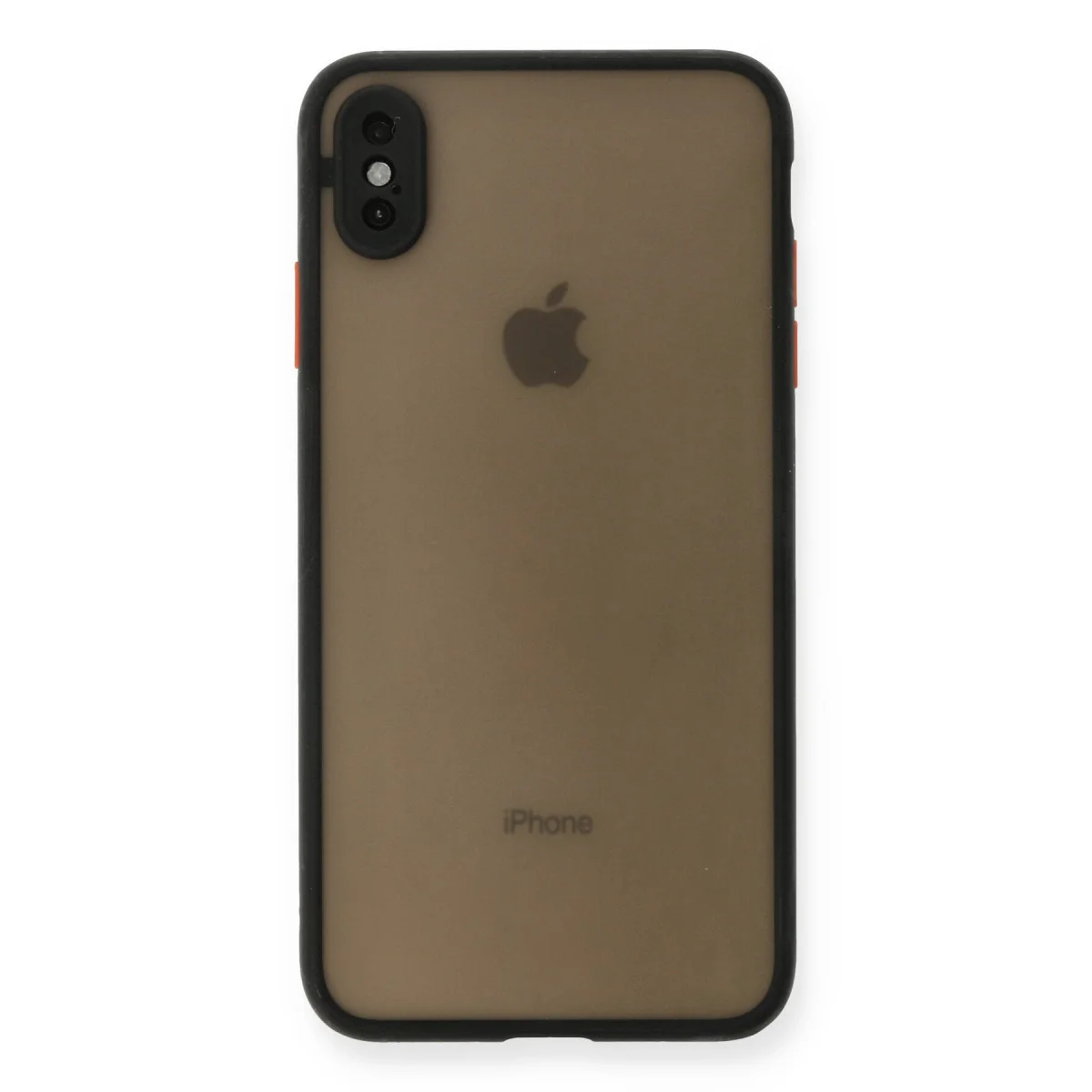 Northcity iPhone XS Max Montreal Silikon Kapak Siyah - Kamera Korumalı ve Darbe Emici