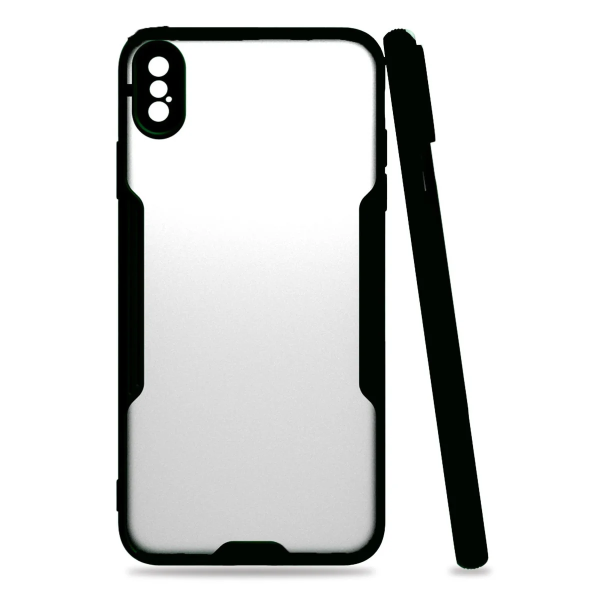 Northcity iPhone XS Max Platin Silikon Kılıf - Siyah