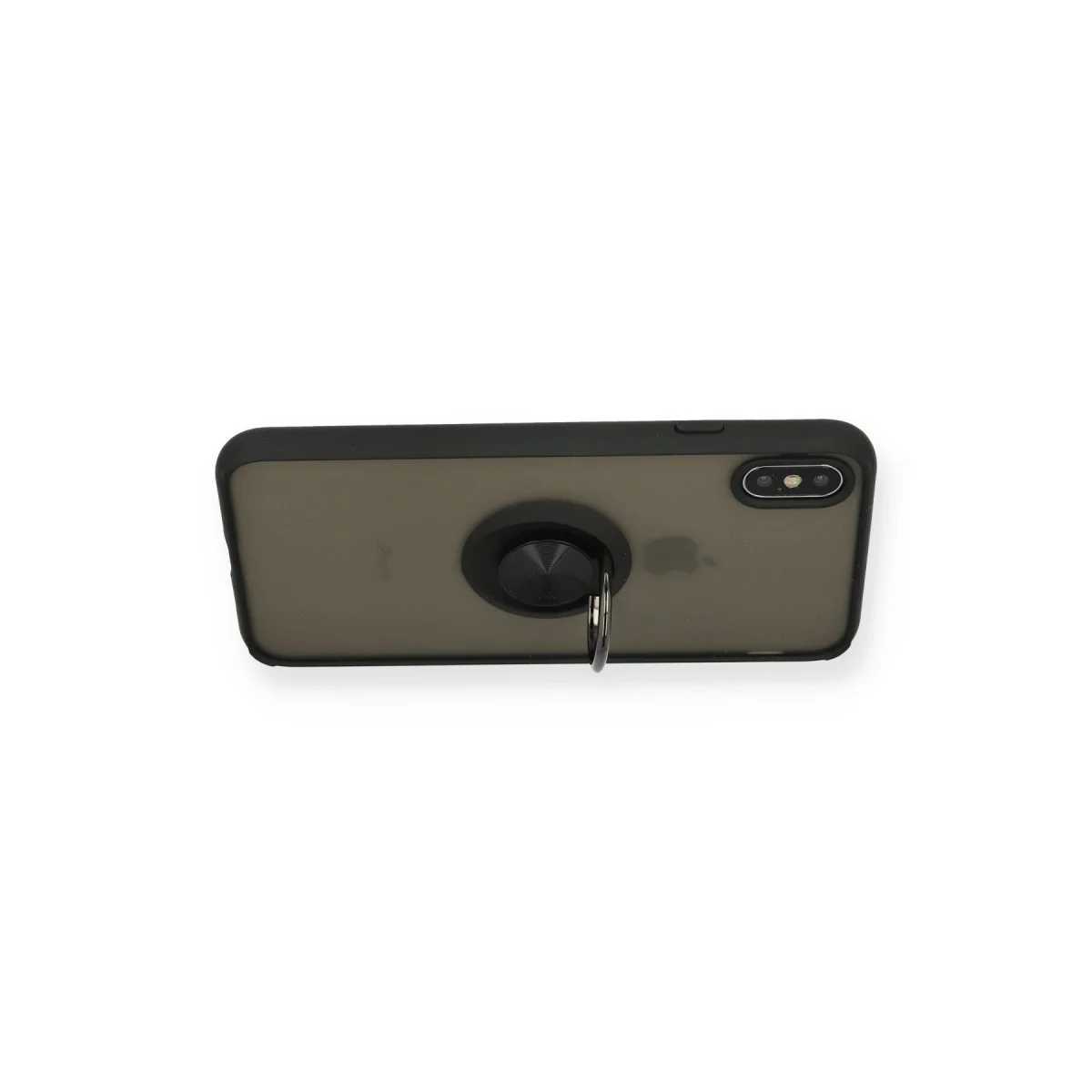 Northcity iPhone XS Max Montreal Silikon Kılıf - Çizilmeye Karşı Korumalı, Parmak İzi Bırakmayan Siyah Kılıf