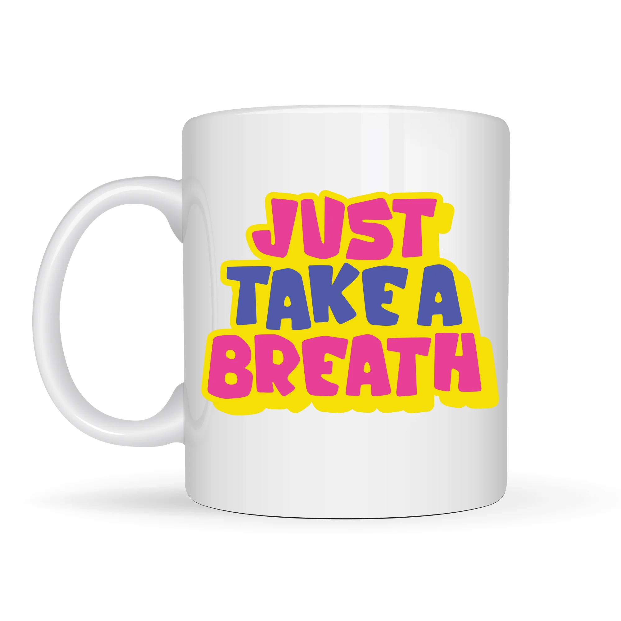 Northcity Just Take a Breath Yazılı Porselen Kupa – Motivasyon & 