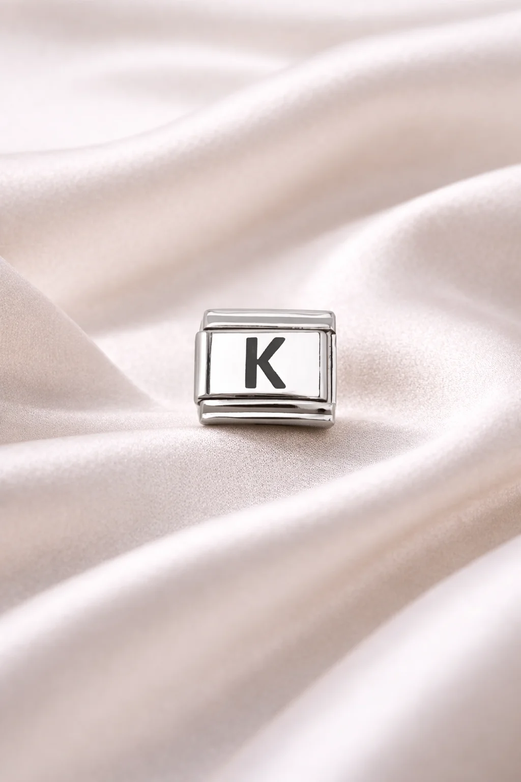 Northcity K Harf Charm | Kişiye Özel Çelik Bileklik Aksesuarı - M