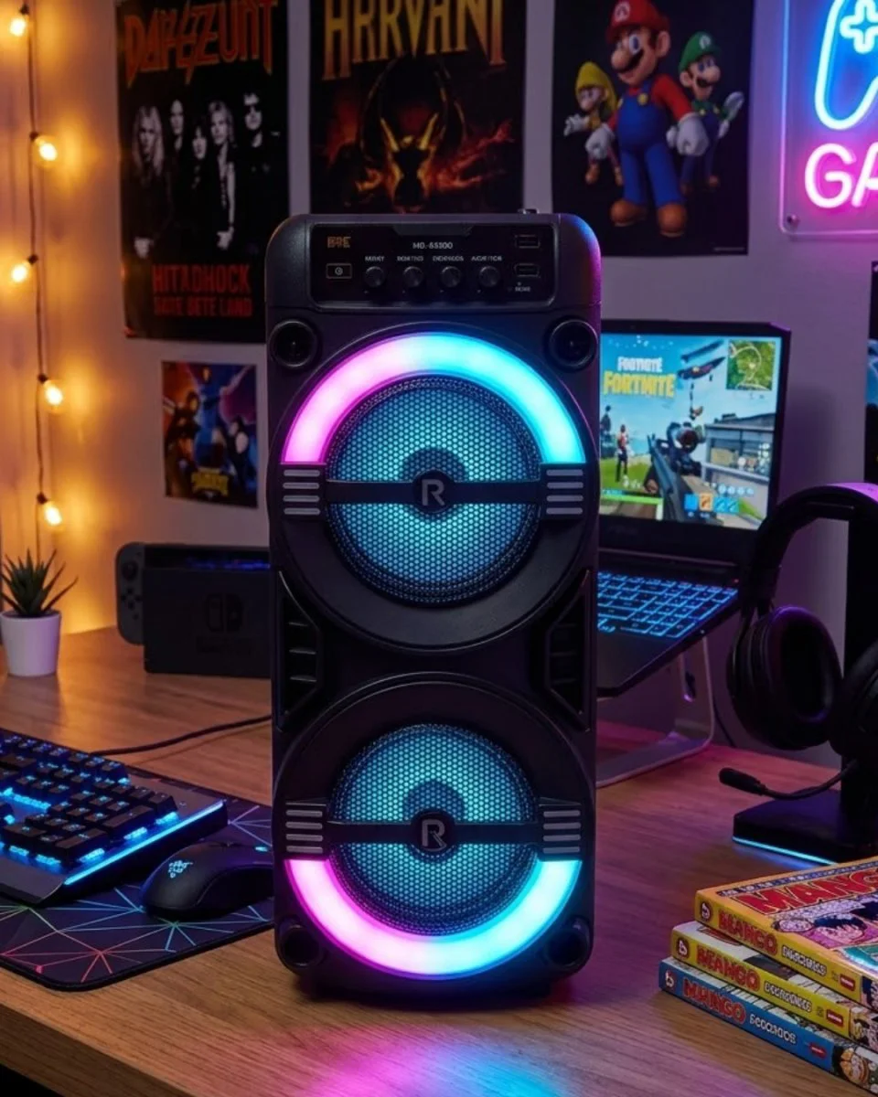 Kablosuz Bluetooth Hoparlör LED Işıklı Taşınabilir Ses Performansı - Mükemmel Müzik Deneyimi
