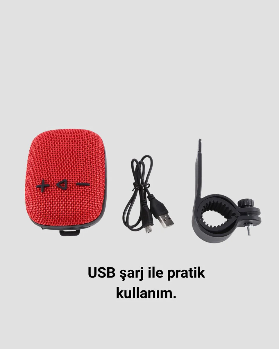 Kablosuz Hoparlör TWS ve FM Destekli - Bluetooth 5.1, 5W Çıkış Gücü, Taşınabilir Ses Çözümü