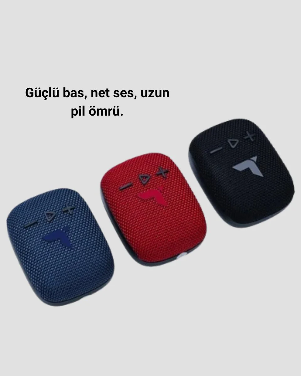 Kablosuz Hoparlör TWS ve FM Destekli - Bluetooth 5.1, 5W Çıkış Gücü, Taşınabilir Ses Çözümü
