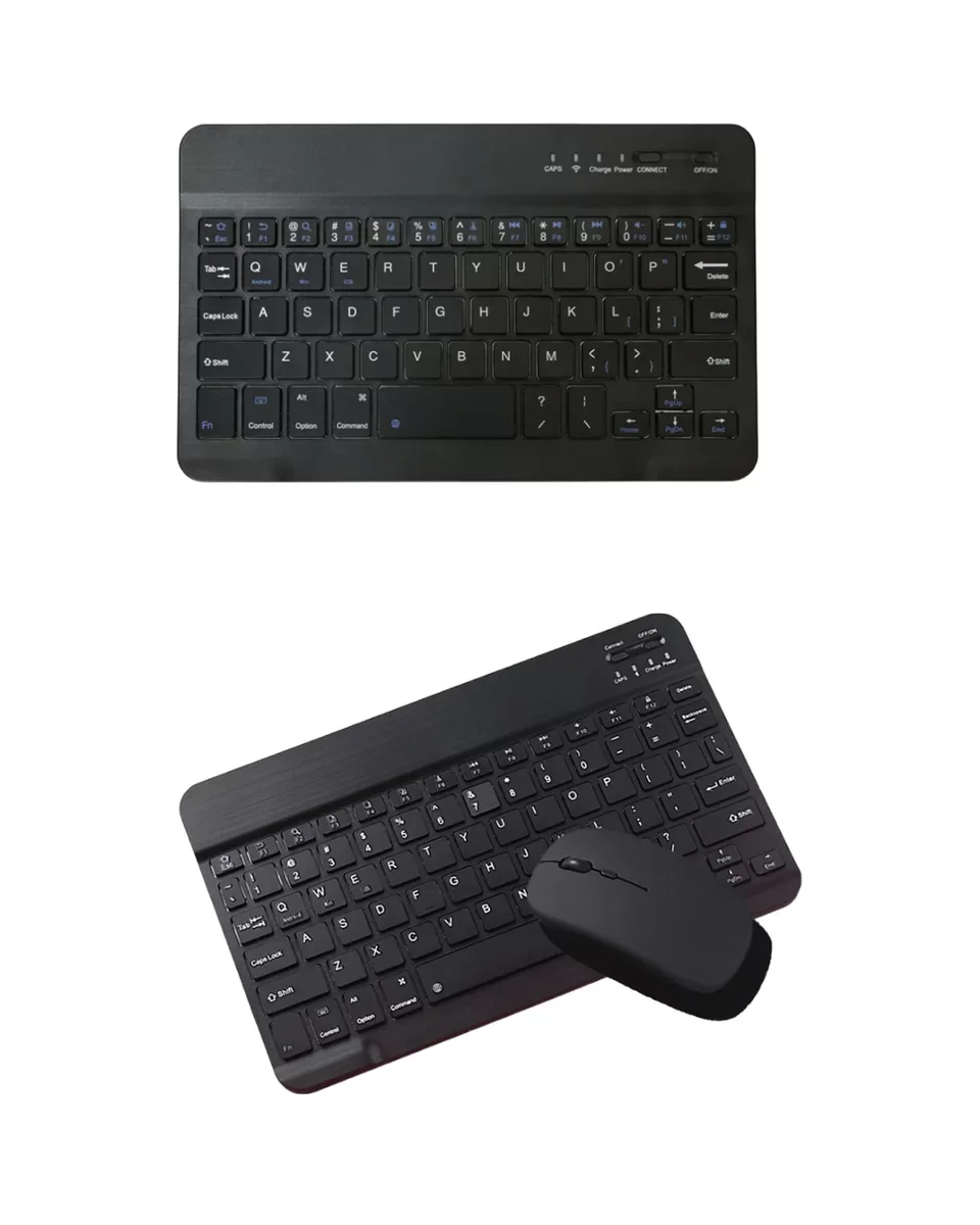 Kablosuz Klavye ve Mouse Kombosu - Bluetooth Sessiz ve Kablo Ücretsiz Set
