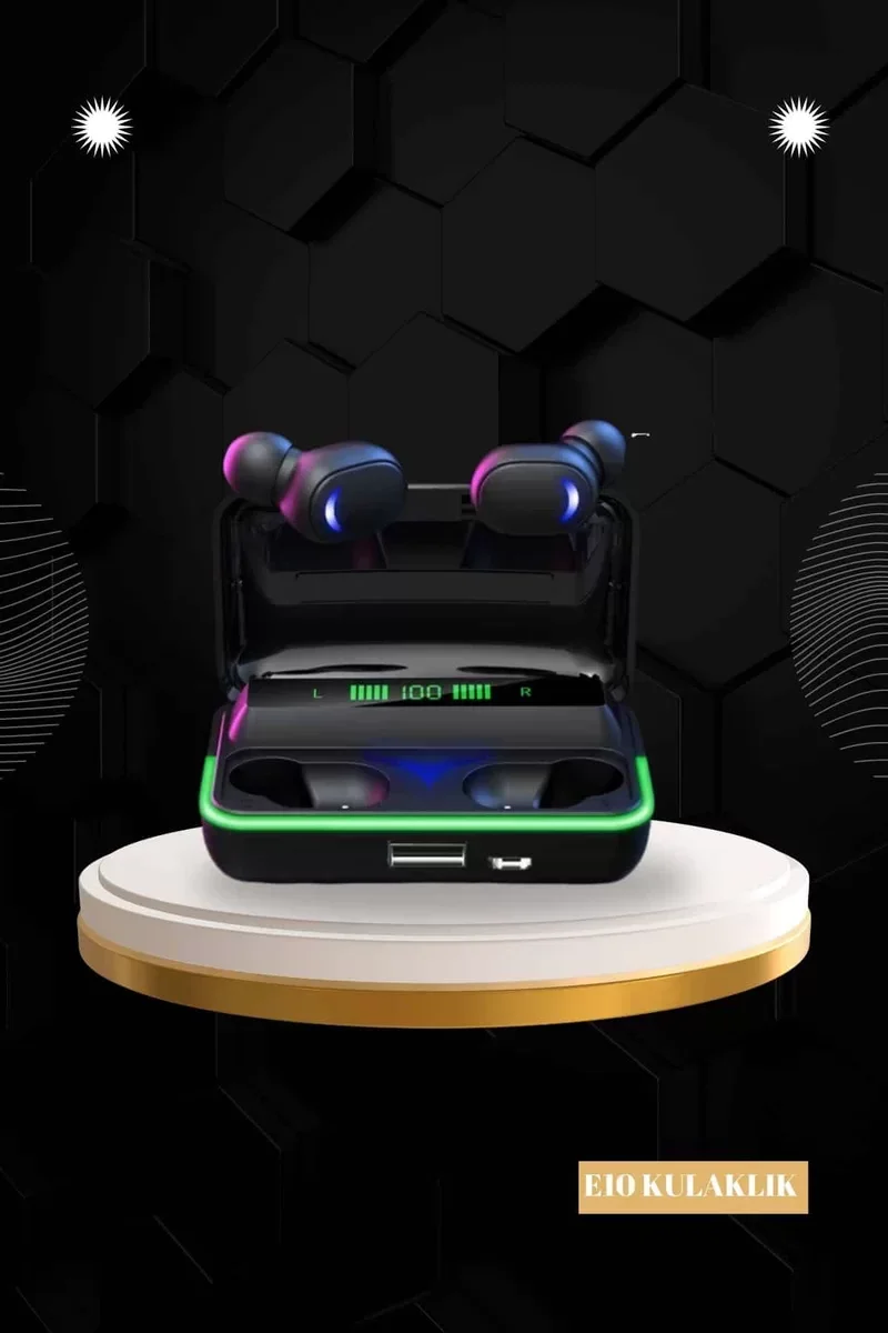 Kablosuz Kulaklık ve Akıllı Saat Seti - 7 Kordolu Powerbank