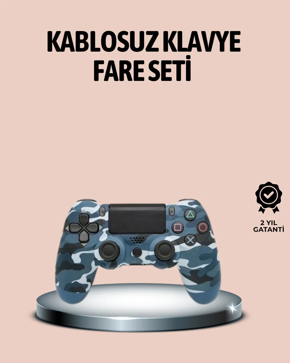 Northcity Kablosuz PS4 Oyun Kolu - Titreşimli, Hassas ve Şarjlı K