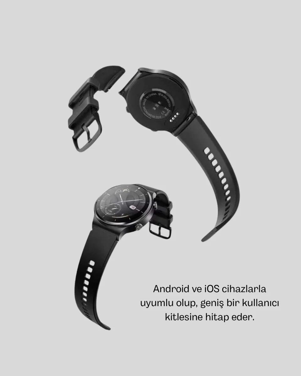 Kablosuz Şarjlı Bluetooth Görüşmeli Akıllı Saat – Android & iOS Uyumlu, NFC Destekli