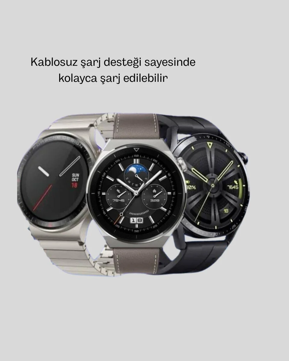 Kablosuz Şarjlı Bluetooth Görüşmeli Akıllı Saat – Android & iOS Uyumlu, NFC Destekli