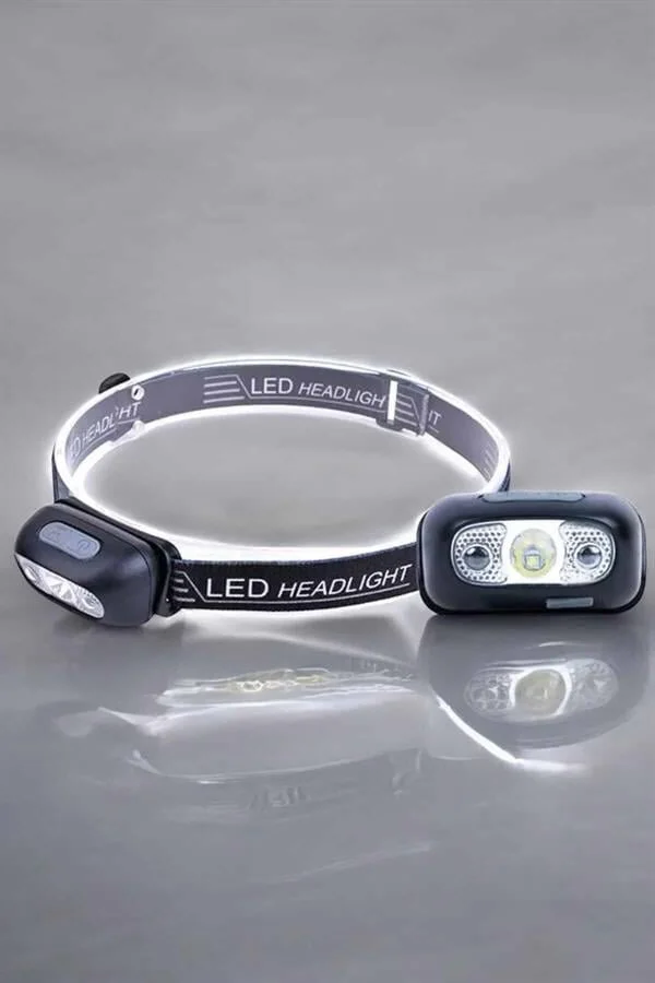 Northcity Kafa Lambası LED Balıkçı ve Kamp Işığı - 4 Mod, IR Sens