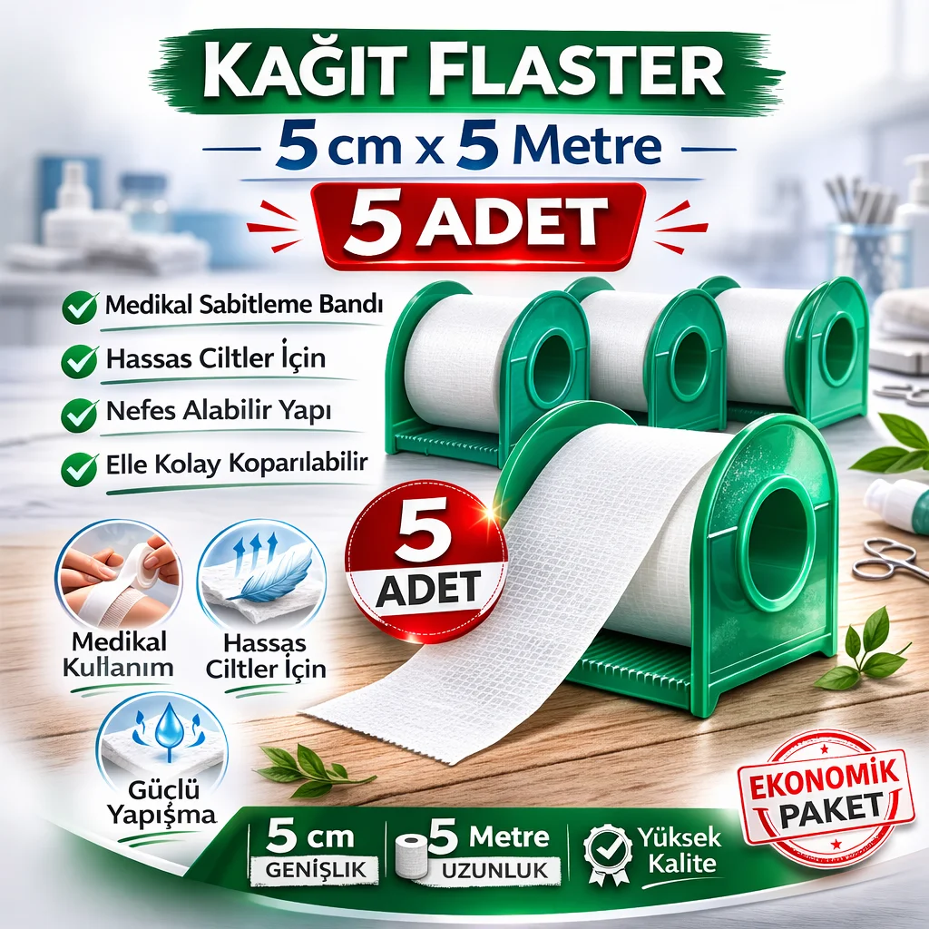 Northcity Kağıt Flaster 5 cm x 5 m - Hassas Ciltler İçin Nefes Al