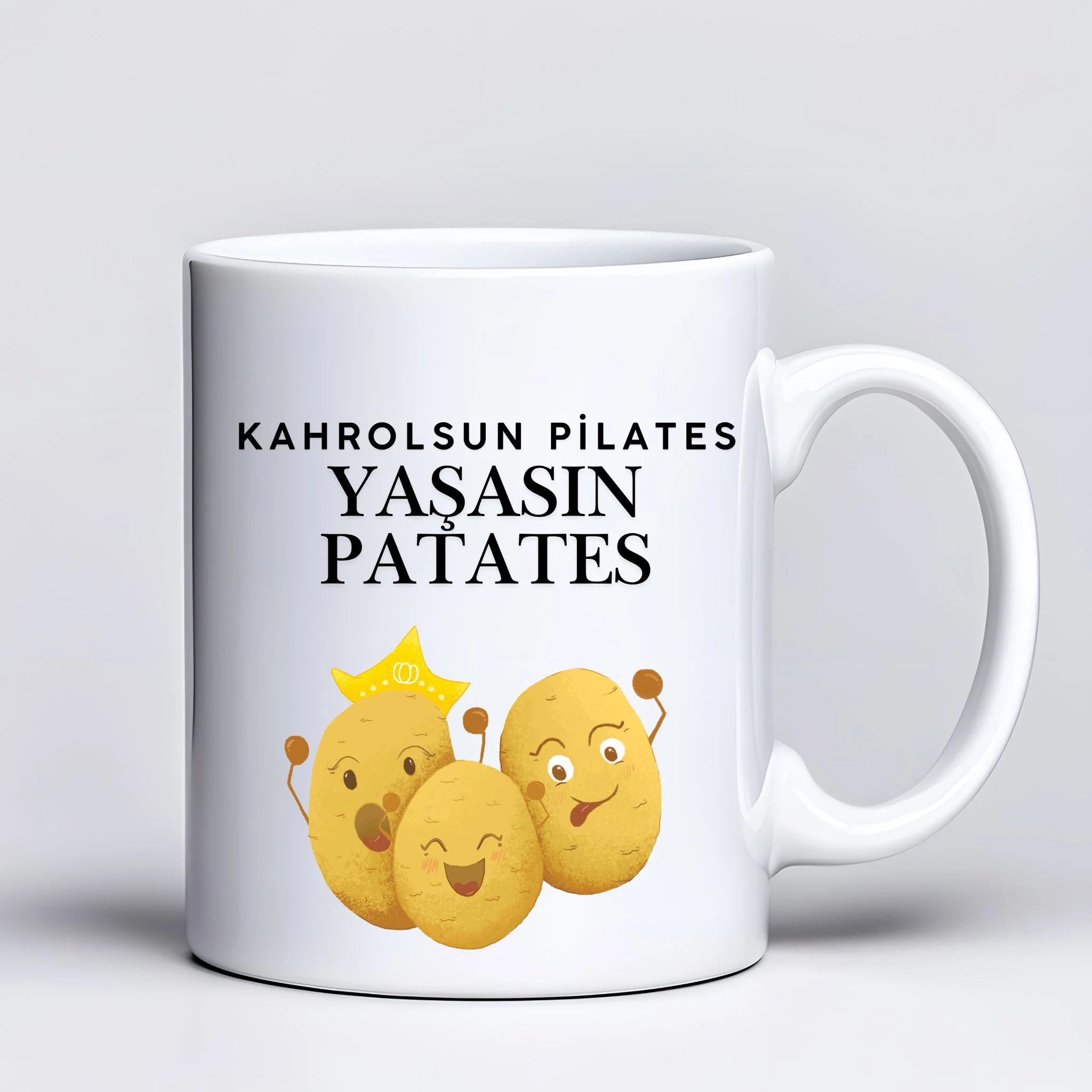 Northcity Kahrolsun Pilates Yaşasın Patates Komik Tasarım Kupa Mo