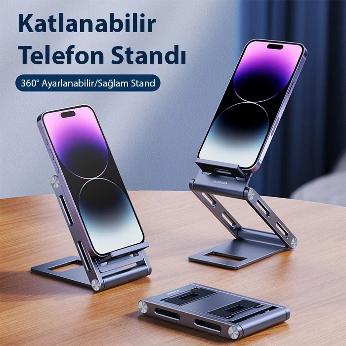Northcity Katlanır Alüminyum Telefon Standı 360° Ayarlanabilir Z-