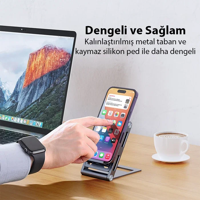 Northcity Katlanır Alüminyum Telefon Standı 360° Ayarlanabilir Z-