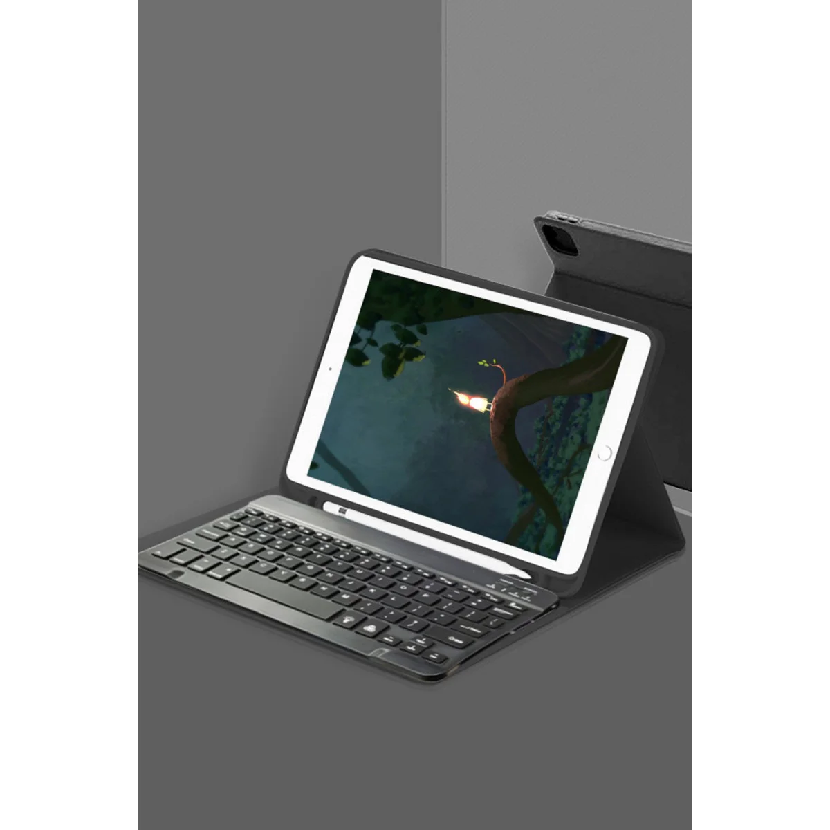 Northcity KC01 Smart Klavyeli Tablet Kılıfı - Galaxy X200 Tab A8 10.5 Siyah