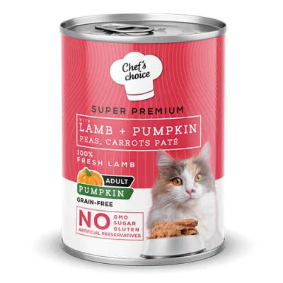 Northcity Kedi Mamaları: Kuzu ve Balkabaklı Pate 400 Gr - Tahılsız Yetişkin Kedi Konservesi