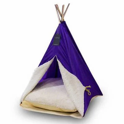 Northcity Kedi ve Küçük Irk Köpek Çadırı Mor 50x50x70 cm - Şık ve