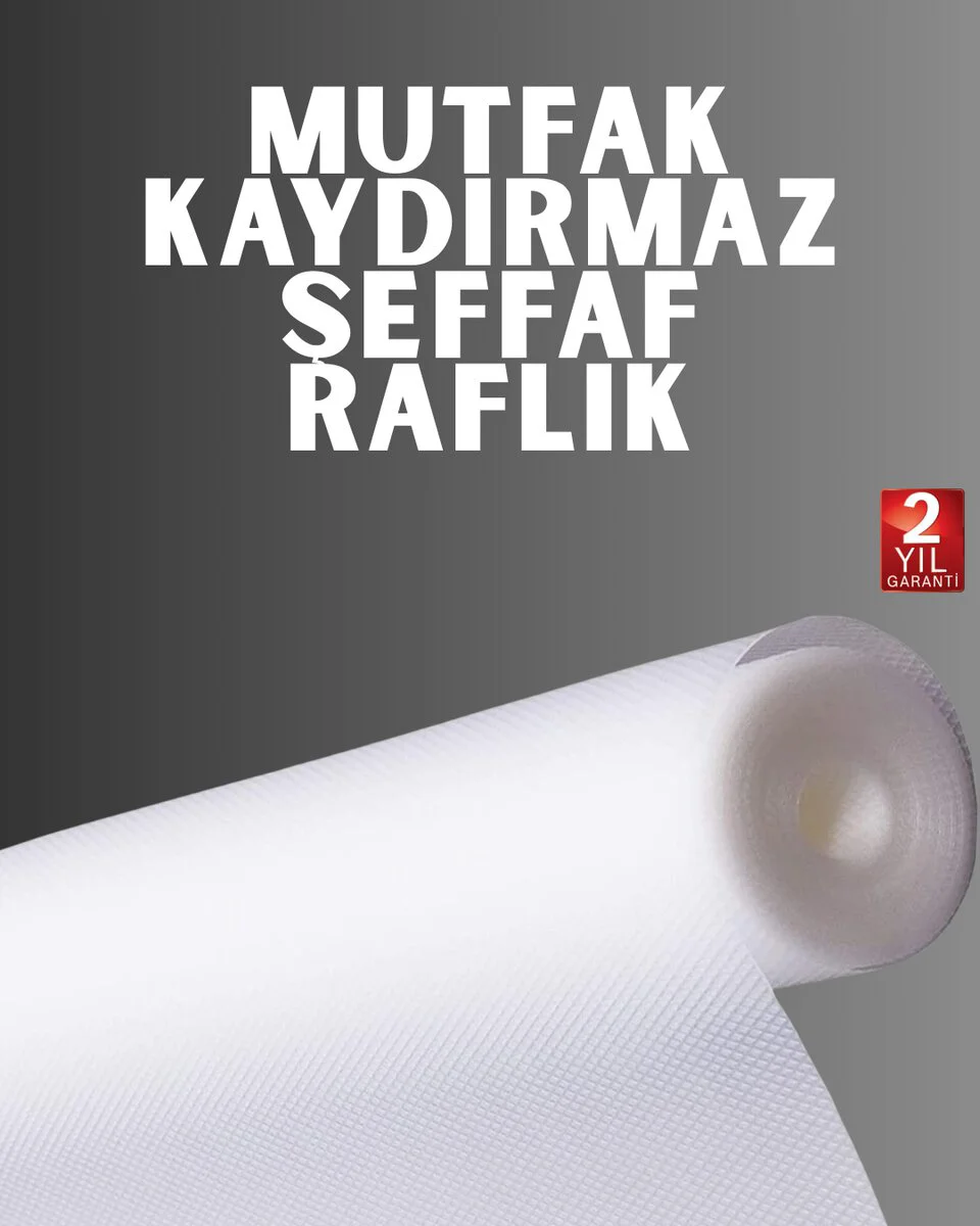 Kesilebilir Şeffaf Raflık Çekmece Kaplaması - Mutfak ve Dolap Düzeni İçin EVA Malzemeli