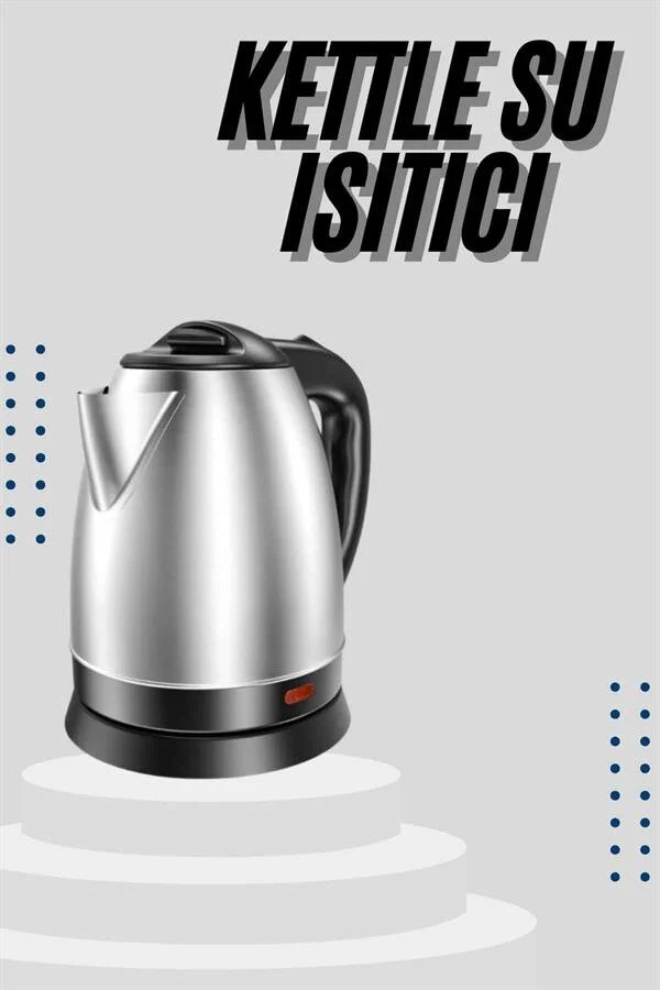 Northcity Kettle Paslanmaz Çelik Su Isıtıcı 1.8L 2000W - C/F Priz