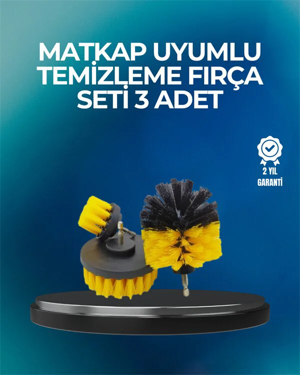Northcity Kıllı Matkap Fırçası Başlığı - Derinlemesine Temizlik İ