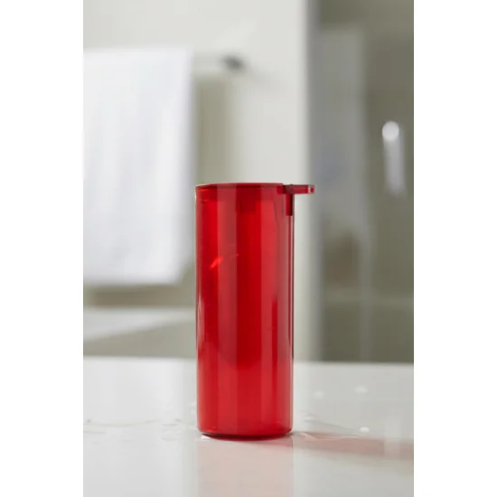 Kırmızı Akrilik Sıvı Sabunluk 250 ml - Modern Banyo Dekorasyonu