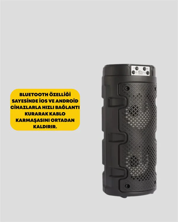 Northcity Kompakt Kablosuz Hoparlör - Bluetooth USB SD Kart AUX Y
