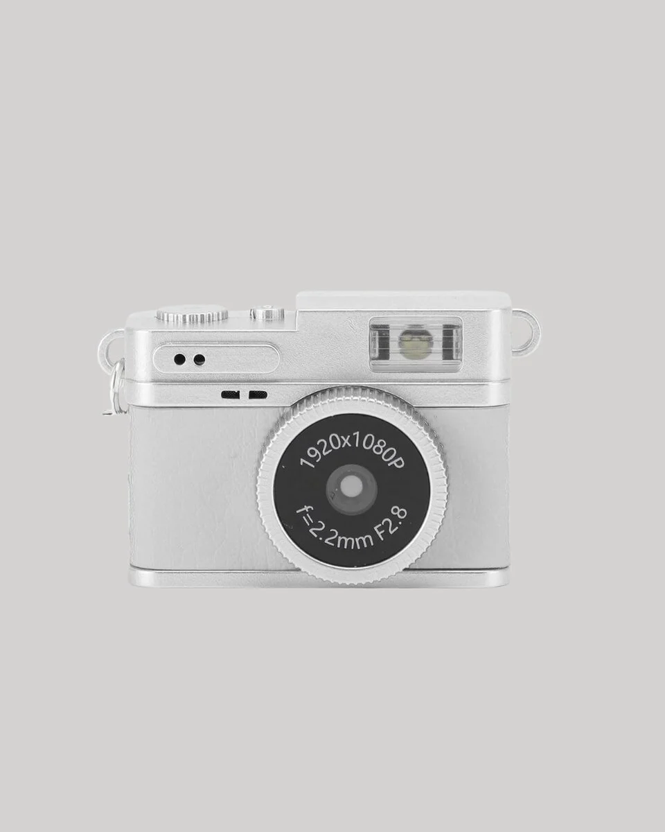 Kompakt Mini Kamera Retro Tasarım 1080P 128GB Hafıza