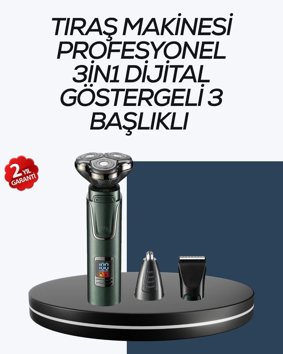 Kuru Kullanıma Uygun Erkek Tıraş Makinesi - Kablosuz, Çok Başlıklı ve Pratik Bakım