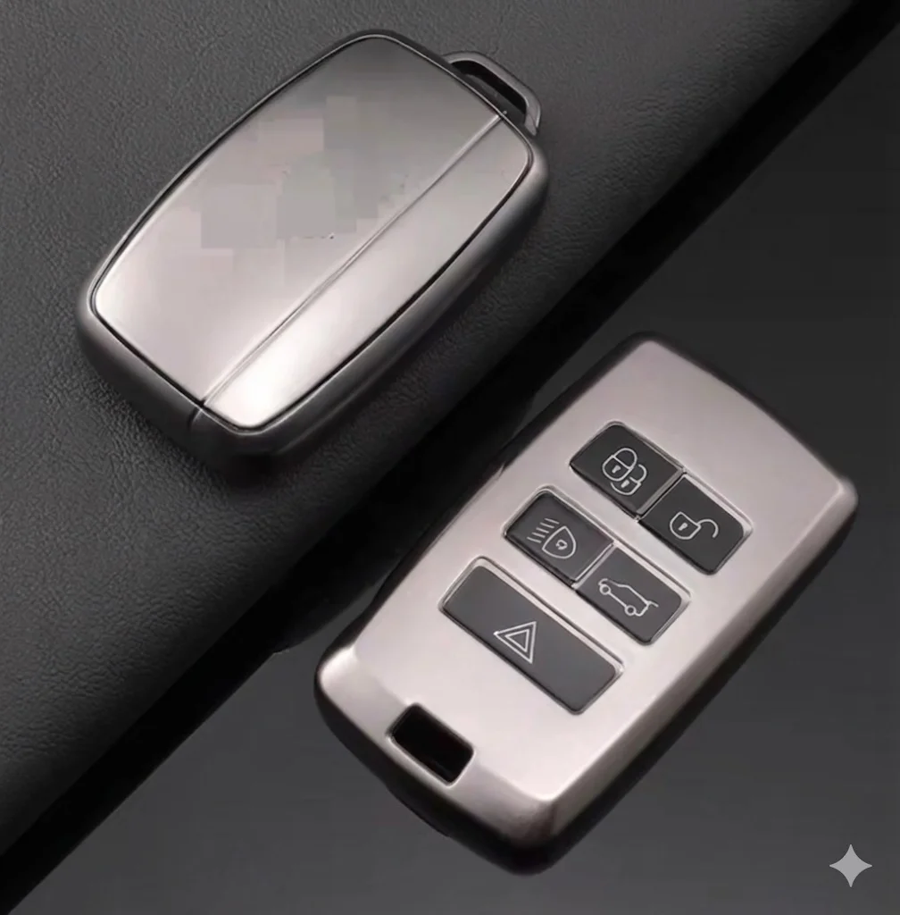 Land Rover Range Rover 2018 Sonrası Uyumlu Silikon Anahtar Kılıfı - Gri