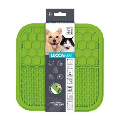 Northcity Lecca Yavaş Beslenme Matı 21x21 Cm - Kedi ve Köpek İçin Yeşil Ödül Matı