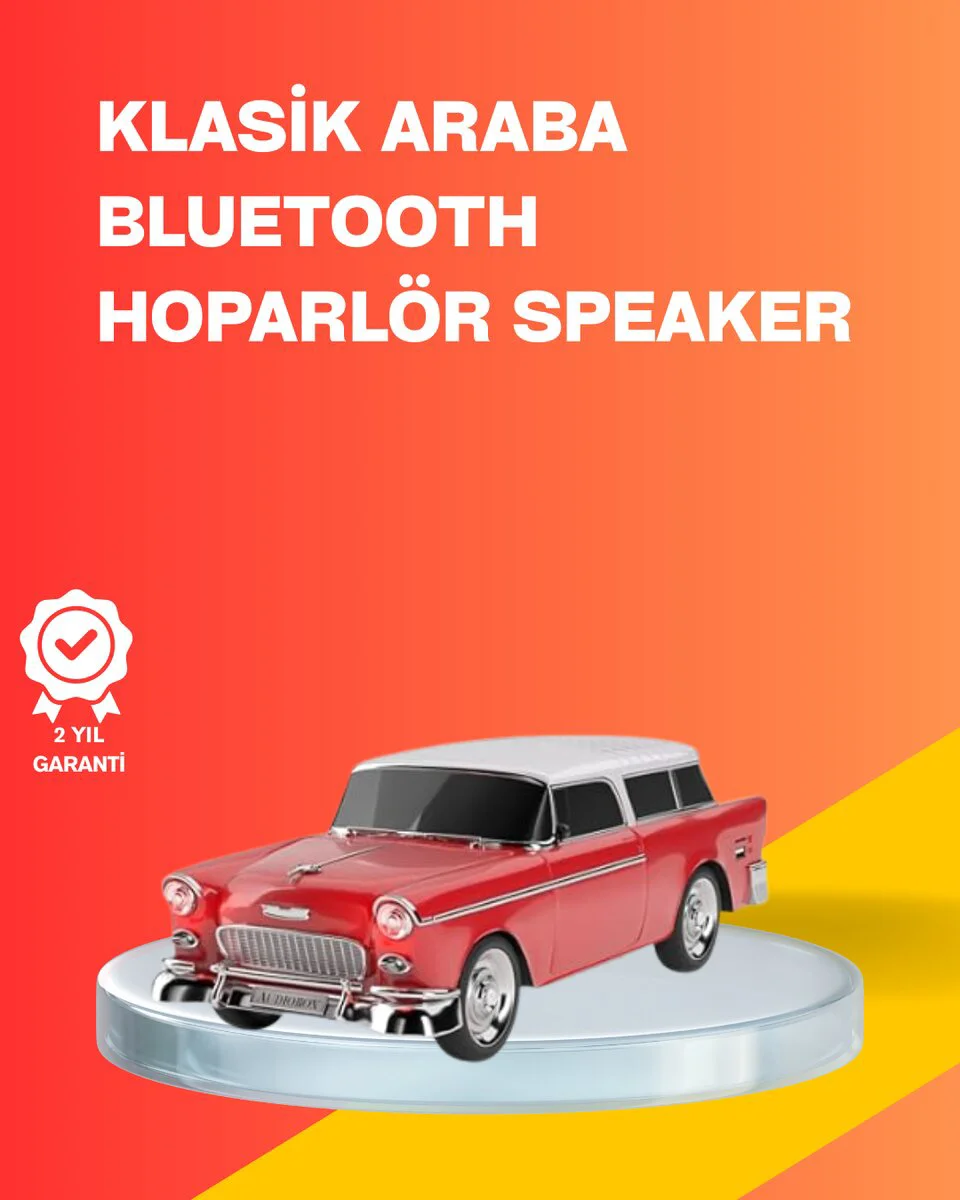 Northcity LED Farlı 10W Bluetooth Hoparlör - Güçlü Ses, Retro Tas