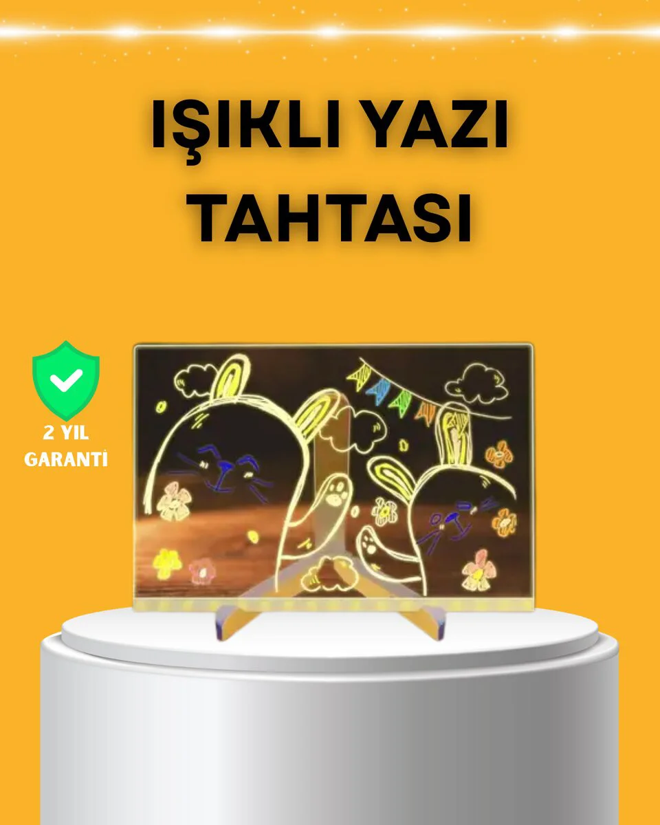 Northcity LED Işıklı Yazı Panosu - Masaüstü ve Duvara Monte Edile