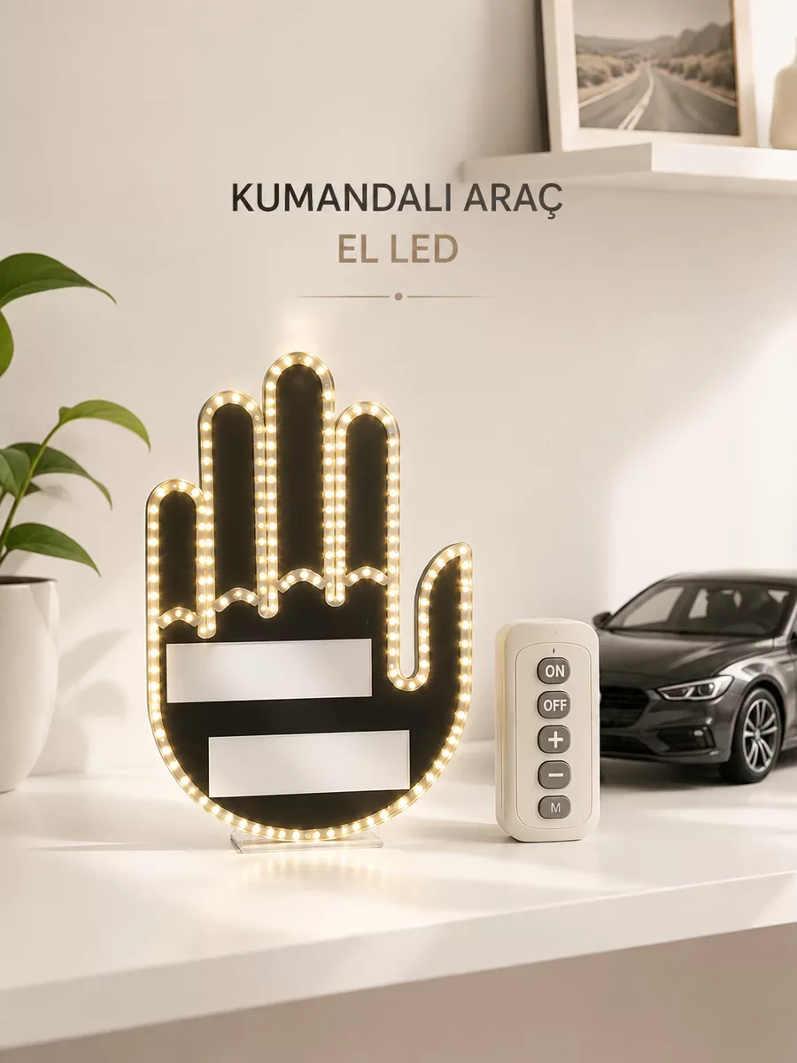 LED Jest Lambası Uzaktan Kumandalı - Aracınız İçin Eğlenceli ve Güvenli İletişim Sistemi