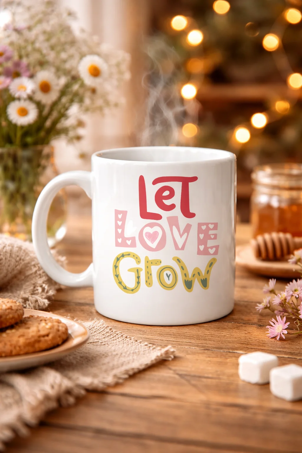 Northcity Let Love Grow Tasarımlı Porselen Kupa – Sevgi Temalı Öz