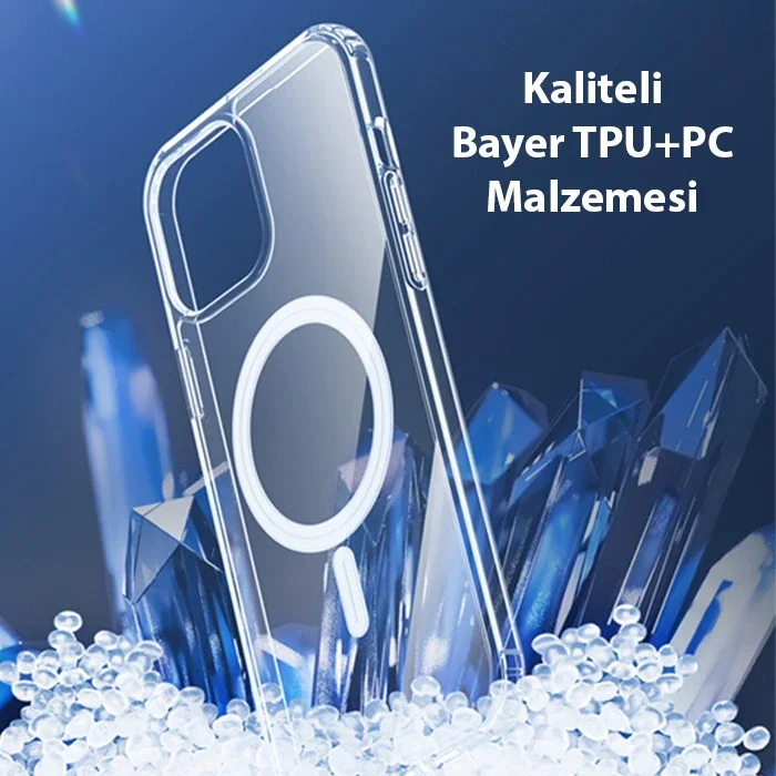 Magsafe Silikon Kılıf iPhone 13 Pro 6.1 - Manyetik Kablosuz Şarj Uyumlu