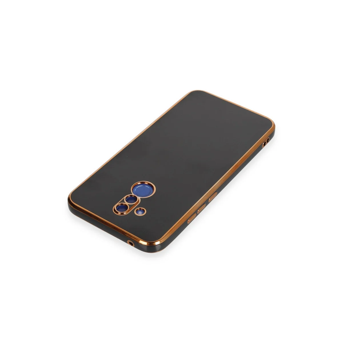 Northcity Mate 20 Lite Kılıf Volet Silikon - Siyah - Şık Tasarım ve Tam Koruma