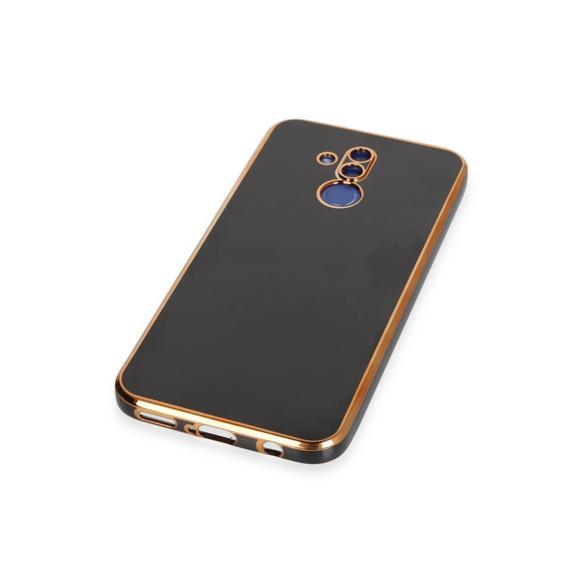 Northcity Mate 20 Lite Kılıf Volet Silikon - Siyah - Şık Tasarım ve Tam Koruma