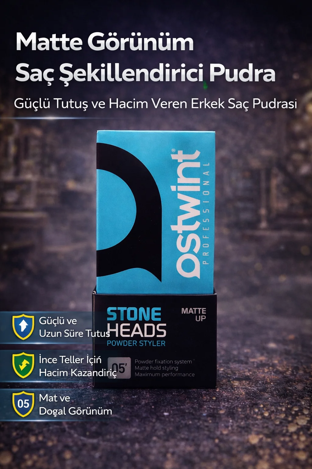 Northcity Matte Saç Pudrası 05 - Hacim Verici Güçlü Tutuşlu Erkek