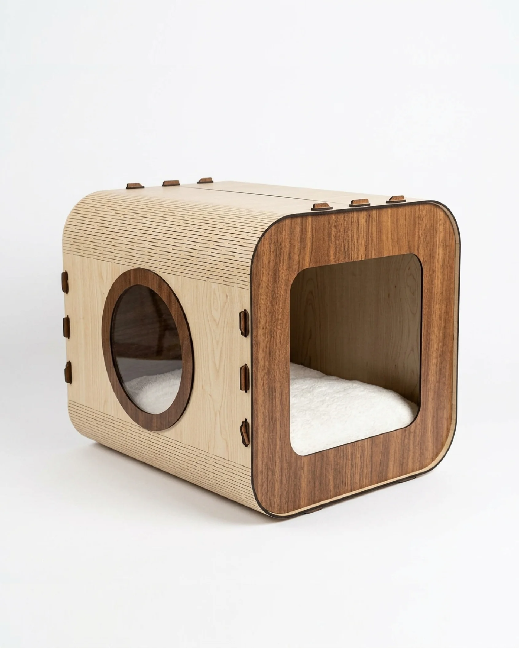 Northcity MDF Kedi Evi - 36x36x40cm Modern Tavanda Kedi Köşesi, Şık ve Kolay Kurulumlu