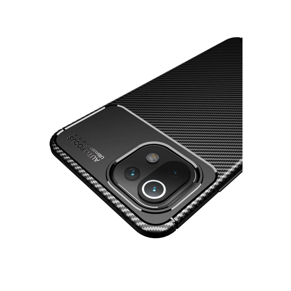 Northcity Mİ 11 Lite Auto Focus Karbon Fiber Kılıf - Siyah Koruma ve Stil Bir Arada