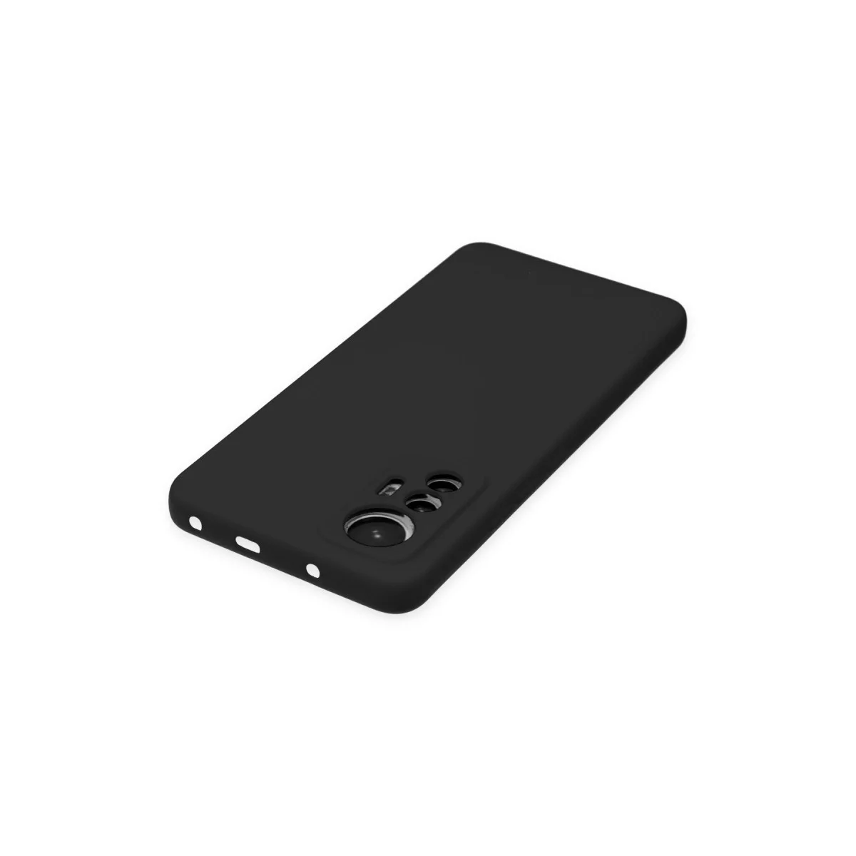 Northcity Mi 12 Lite Nano İçi Kadife Silikon Kılıf - Siyah