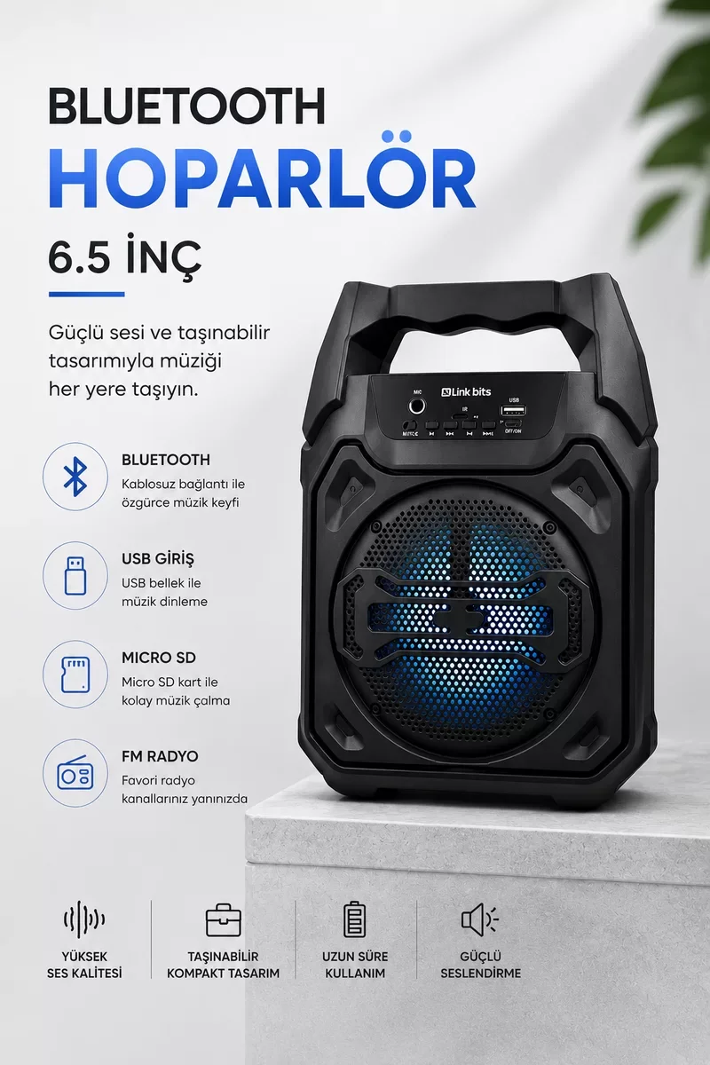 Northcity Mikrofonlu Bluetooth Ses Sistemi - Çoklu Bağlantılı ve 
