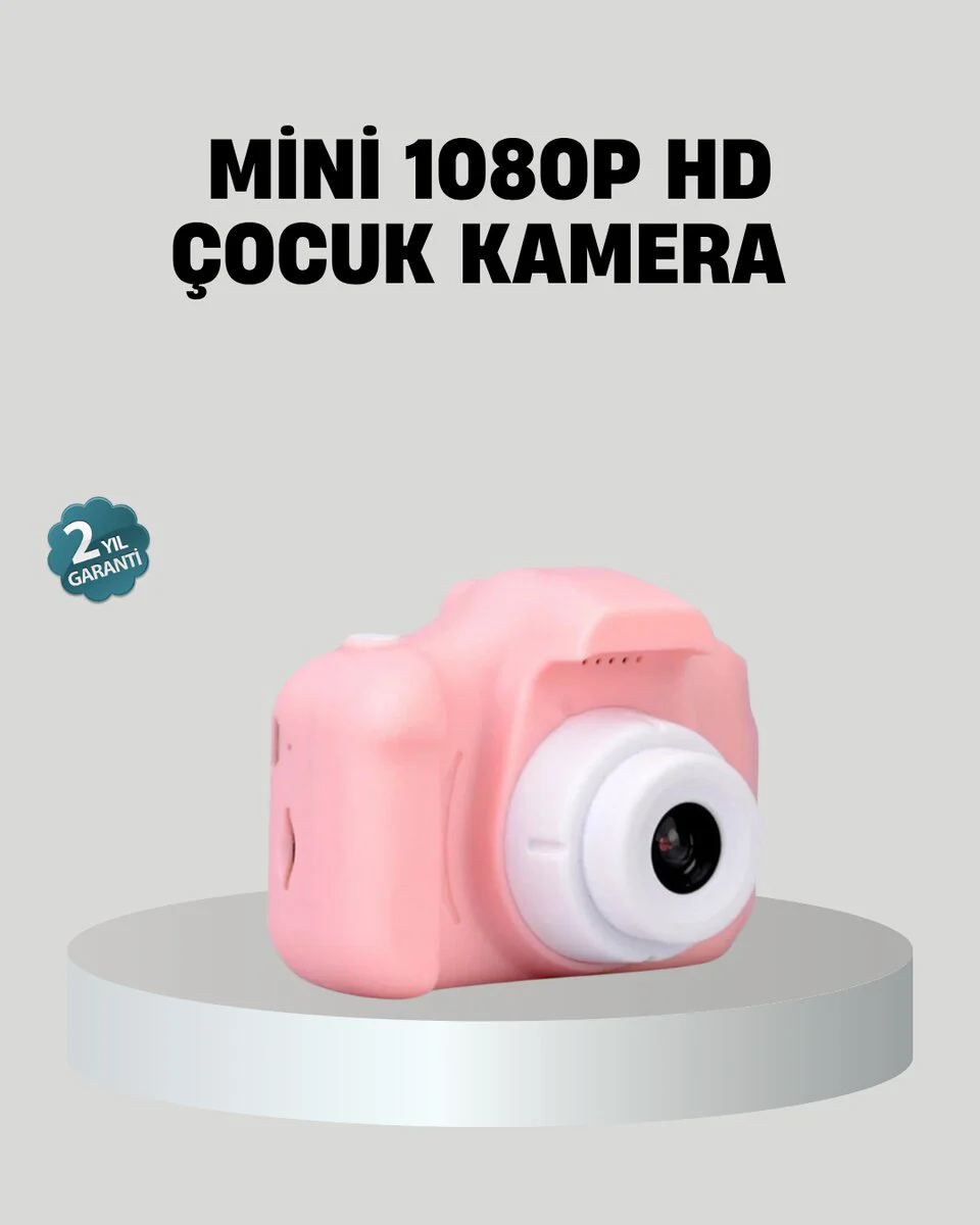 Mini Dijital Çocuk Kamerası 8MP 1080P HD Video ve Şarjlı