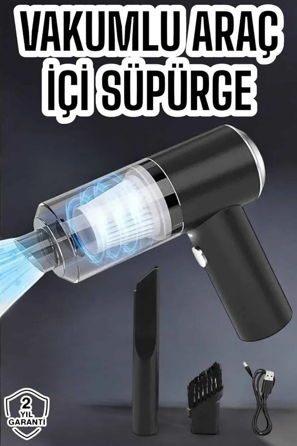 Northcity Mini Vakumlu Araç Süpürgesi - USB Şarjlı, ABS Gövde, Yı