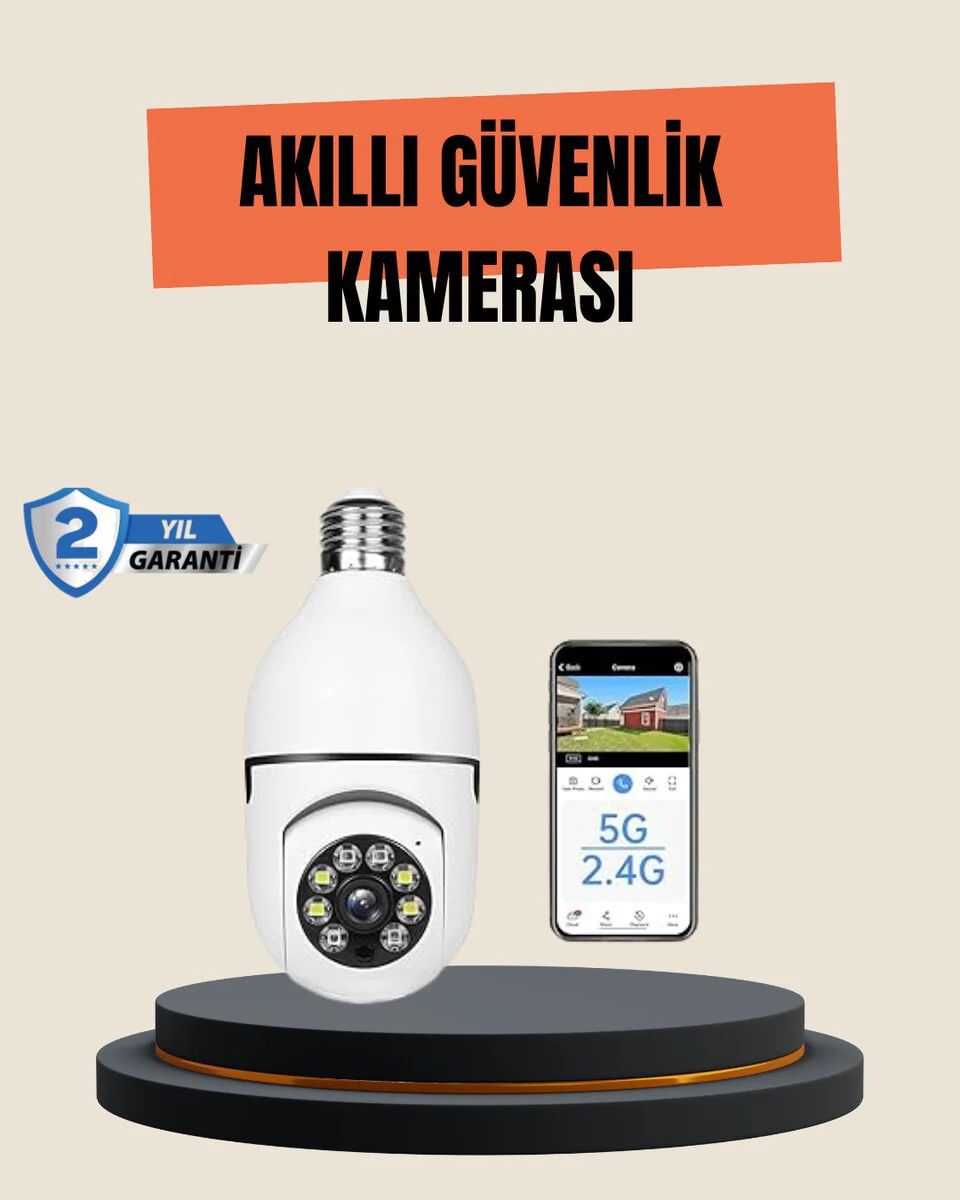 Northcity Mobil Uygulama Kontrollü Akıllı Güvenlik Kamerası - Pan