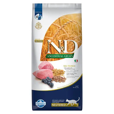 Northcity N&D Kuzulu Yaban Mersinli Düşük Tahıllı Kısırlaştırılmış Kedi Maması 10 Kg