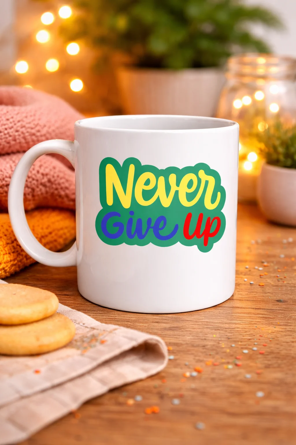 Northcity Never Give Up ASLA PES ETME Porselen Kupa Model 145 - M
