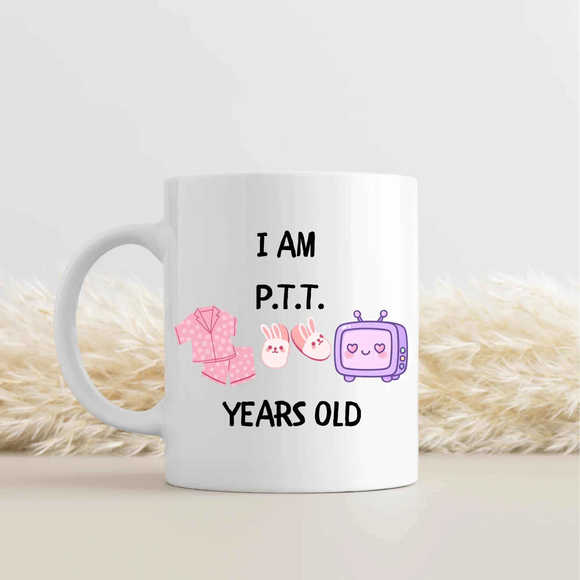 Northcity Nostaljik ve Eğlenceli PTT Years Old Tasarım Seramik Ka
