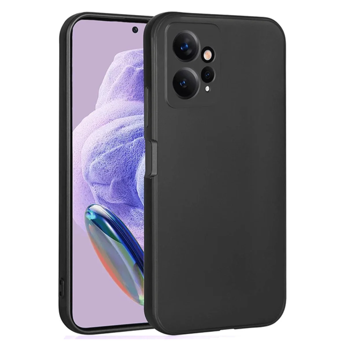 Northcity Note 12 4G Silikon Kılıf - First Serisi Şık ve Korumalı Siyah
